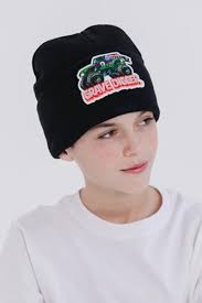Monster Jam Grave Digger Newborn Baby Boys Beanie Winter Hat Black OS :  Amazon.ae: Fashion