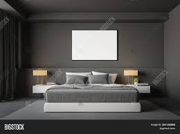 Gray and blue are a combination that has gained increasing traction in recent years. Dark Gray Bedroom Image Photo Free Trial Bigstock