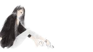 Firstly start drawing with basics, mark a horizontal line below the lower border of eyes. Anime Girls Simple Background Original Characters Pants Jacket Long Hair Black Hair Gray Eyes Sitting Drawing Anime 1920x1080 Uhd Wallpapers Walldump Free Hd And Uhd Wallpapers