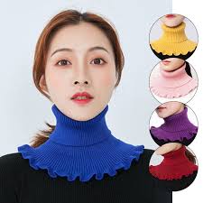 Faux Col Détachable Demi-Collier En Laine Accessoires Décoratifs Pour F