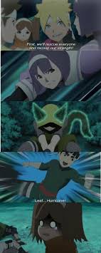 Sumire Wasabi Metal Lee And Namida Working Together To Defeat Anko Sensei Boruto Episode 37 Anime Book Boruto Boruto Episodes