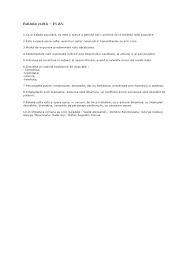 Balada culta, ca si cea populara, este o specie a genului epic. Balada Culta Caracteristici