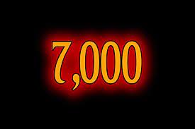 7000 (seven thousand) is the natural number following 6999 and preceding 7001. This Is The 7 000th Post On The Obelisk