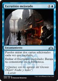 El escrutinio se realiza extrayendo el presidente, uno a uno, los sobres de la urna correspondiente y leyendo en alta voz la denominación de la candidatura o, . Escrutinio Mejorado Guilds Of Ravnica Gatherer Magic The Gathering