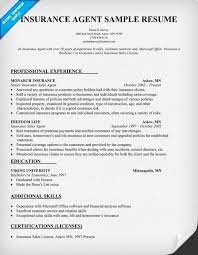 Insurance agent resume job description best hospitality objective. Insurance Internships Job Resume Samples Sample Resume Resume Objective Examples