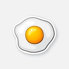 One Fried Egg Scrambled Egg Healthy Food Preppy Stickers Bubble Stickers Cool Stickers