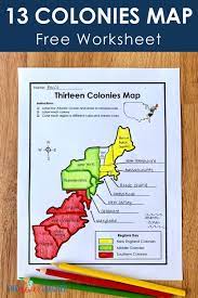 13 Colonies Worksheet Pdf 13 Colonies Free Map Worksheet And Lesson History Worksheets 13 Colonies Map Teaching History