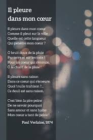 Il Pleure Dans Mon Cœur Comme Il Pleut Dans La Ville Paul Verlaine 1874 Citation Sportive Poesie Francaise Mantras
