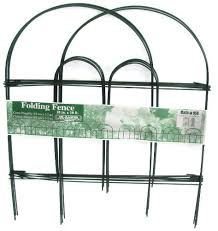 Glamos Folding Metal Wire Garden Fence 18 Inch By 10 Foot Green Fence Garden Fence Panels Garden Fencing