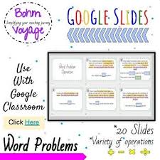Do Your Students Need Practice Deciphering Between Which Operation To Use In A Word Problem This 20 Prob Word Problems Word Problem Operation Google Classroom