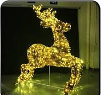 3D Quality Customizable LED Large Animal Decoration Motif Lights Animated  Light-up Deer