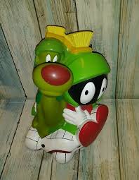 Marvin The Martian And K 9 Dog Vinyl Bank Warner Bros 1999 8 Tall Vtg Marvin The Martian The Martian Marvin