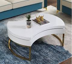 Do you think white square coffee table with storage seems to be great? Modern Creative Rotating Coffee Table Storage Round Sofa Table Living Room Center Table Home Furniture Stainless Steel Frame Cafe Tables Aliexpress