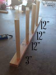 Once you have your wood cut, just lay it out following the diagram below. Diy Blanket Ladder How To Build A Blanket Ladder