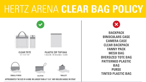 hertz arena new security bag policies hertz arena