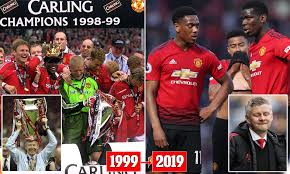 — 20 juillet 1999 à 23:59. Manchester United Were Crowned Premier League Champions 20 Years Ago On May 16 Daily Mail Online