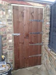 The shed door can be framed in numerous various techniques, depending on the design and style and overall search you are making an attempt to achieve. Bespoke Heavy Duty Wooden Door For A Bespoke Reclaimed Brick Shed The 4 Hinges Stop This Door Pulling Off The Frame An Brick Shed Wooden Doors Reclaimed Brick