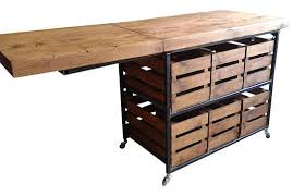 Fabulous Industrial Rustic Kitchen Island With Folding Breakfast Bar Table Kitchen Bar Table Kitchen Island Table Rustic Kitchen Island