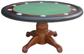 60 Round Poker Table And Dining Table Antique Walnut Finish 2 In 1 Poker Table Round Poker Table Antique Poker Table