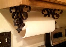 Quick Change Paper Towel Holder Wrought Iron Styling Under Cabinet Hanging Paper Towel Holder Towel Holder Old World Kitchens