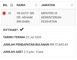 Bagi setiap menteri, boleh rujuk jadual di bawah ini: Datuk Jahat Hensem On Twitter Mari Kita Bandingkan Dengan Gaji Permulaan Dan Elaun Bulanan Sebagai Seorang Doctor Di Malaysia Gred Ud 41 Rm2 947 00 Gred Ud 43 Rm3 611 00 Elaun Perumahan Rm250 Elaun Tetap