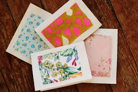 Fold the card paper in half, and smooth the edge with your fingernail. Make Your Own Stationery Set A Beautiful Mess