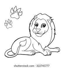If you want lion picture for coloring yourself then you need to click. Paw Print Lion Coloring Pages Vector Stock Vector Royalty Free 322745777