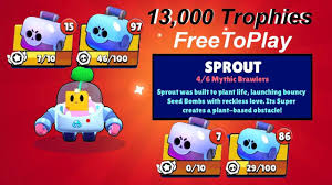 If it makes contact with enemies, it explodes on impact. New Brawler Unlocking Sprout Brawl Stars Sprout Gameplay On Freetoplay Account 2020 Youtube