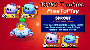 If it makes contact with enemies, it explodes on impact. New Brawler Unlocking Sprout Brawl Stars Sprout Gameplay On Freetoplay Account 2020 Youtube