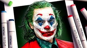 Drawing Joker With Copic Markers Joaquin Phoenix Joker Drawings Copic Marker Drawings Drawings