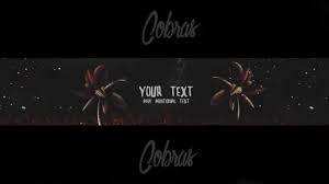 An amount of psd themed designs are so wide that every person will find something useful and interesting! Free Youtube Banner Template Photoshop By Cobras Youtube