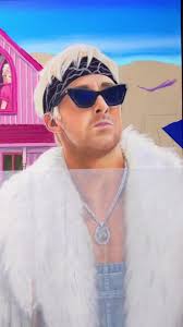 American Gothic Barbie #barbie #barbiemovie #ken #kenough #margotrobbie  #ryangosling #americangothic #drawing #artwork #kelseyrushingart