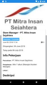 Informasi lowongan kerja terbaru april 2021 dari berbagai jenjang pendidikan. Loker Banjarmasin Post