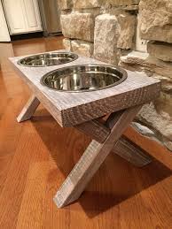 Dog Bowl Stand Large Raised Dog Bowl Feeder Farm Table Etsy In 2020 Dog Bowl Stand Wood Dog Bowl Stand Dog Bowl Stand Diy