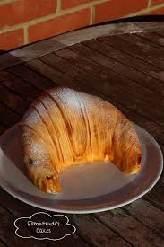Mega Croissant Shaped Cake Based On Yolanda Gampp S Mother S Day Tutorial Cake With Croissant Paint Au Chocolat Mug And Fru Cake Shapes Dessert Recipes Cake