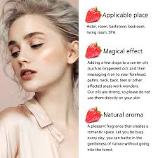 Strawberry Essential Oil 100% Pure Oganic Plant Natrual Strawberry Oil for  Diffuser Message Skin Care Sleep