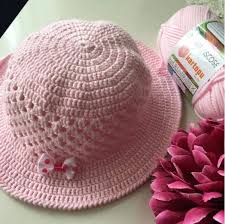 Yazlik Kolay Fotr Sapka Nasil Orulur 2 3 Yas Fotr Sapka Sapka Krose Sapka