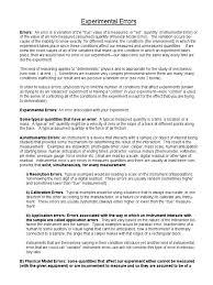 Image result for Experimental Error