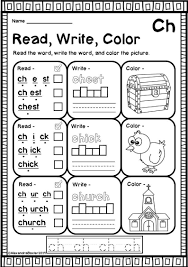 Ch Worksheets For Kindergarten Ch Digraph Worksheets In 2020 Phonics Worksheets Digraphs Worksheets Teaching Child To Read