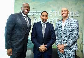 Physical structure expresses the beauty of celebrities. Tyson Fury Real Height Dwarfed By Magic Johnson Sherdog Forums Ufc Mma Boxing Discussion
