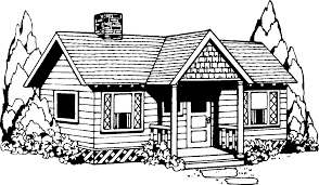 House Cartoon Black And White Png Burnsocial A building or edifice is a structure with a roof and walls standing more or less permanently in one place, such as a house or factory. house cartoon black and white png