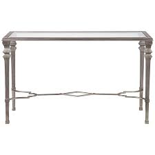Old reliable raw umber and black glaze brushed on and rubbed and stippled back. Sylvia 48 Wide Silver Leaf Rectangle Console Table 8y126 Lamps Plus