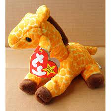 Amazon Com Ty Beanie Babies Twigs The Giraffe Stuffed Animal Plush Toy 6 Inches Tall Orange Brown Style 4068 Toys Games