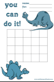 reward charts for kids dinosaurs and prehistoric friends