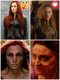Please help substitute Jean Grey with a female PD character of the same  powers