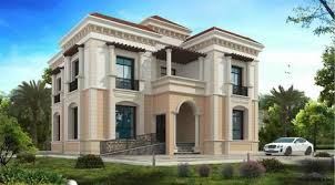 نمط فيلا خليج مودرن مساح الارض 18 م عرض X 16 80 م عمق 5 غرف نوم Modern House Facades Building Plans House Architectural House Plans