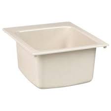 molded fiberglass drop in utility sink