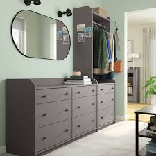 Hauga Aufbewahrungskombi Grau Ikea Deutschland Wide Chest Of Drawers Storage Spaces Ikea