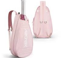 Large Capacity Pink Tennis Racket Bag Backpack Crossbody For Pickleball  Squash | eBay