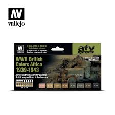 Vallejo 71 622 Model Air Wwii British Colors Africa 1939 1943 Afv 17 Ml
